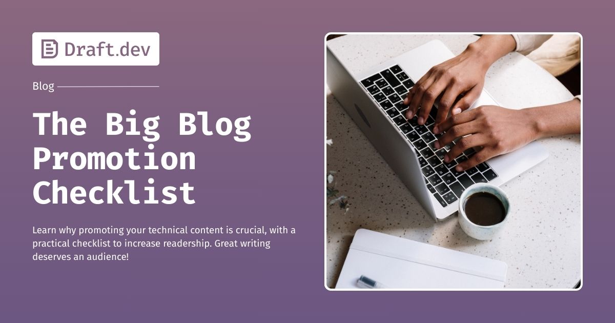 The Big Blog Promotion Checklist